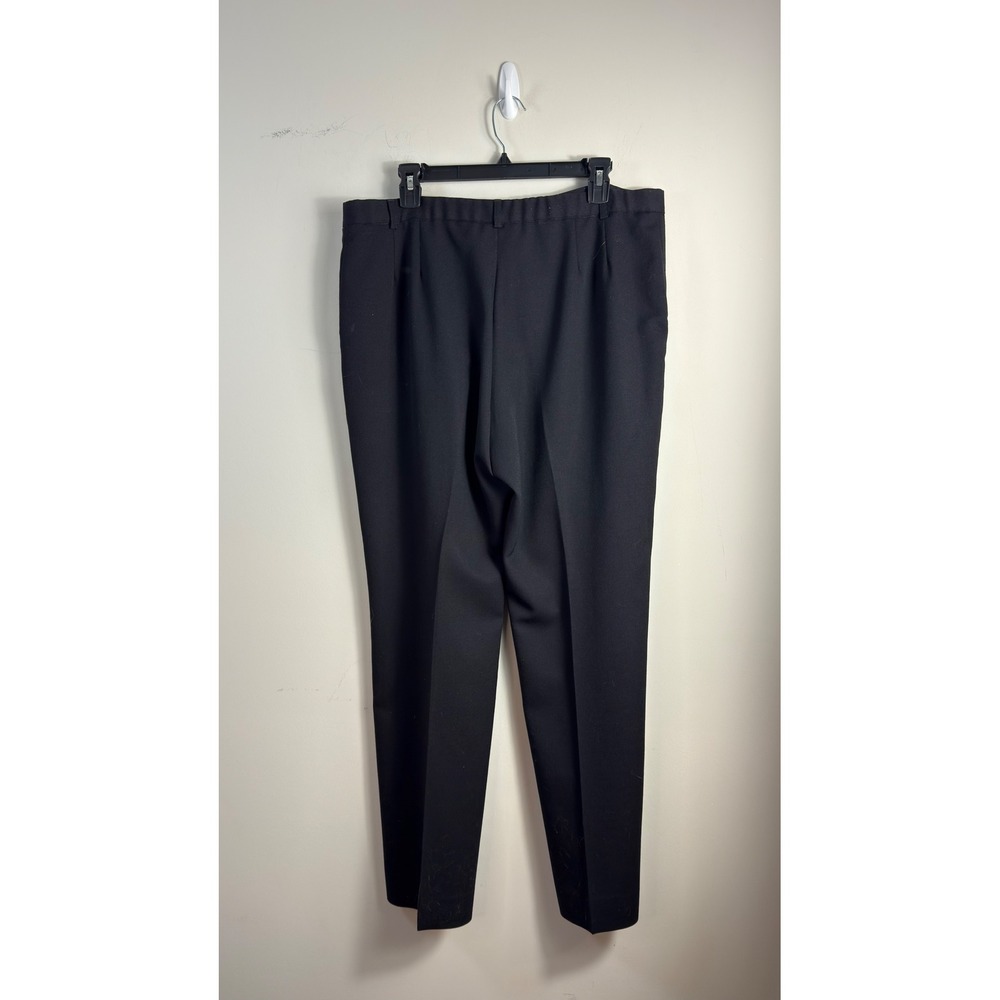 Pendleton Dress Pants Black 100% Virgin Wool Lined Trousers Women 16P - Picture 2 of 9